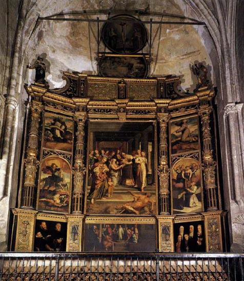 BERRUGUETE, Pedro Altarpiece of the Purification Spain oil painting art